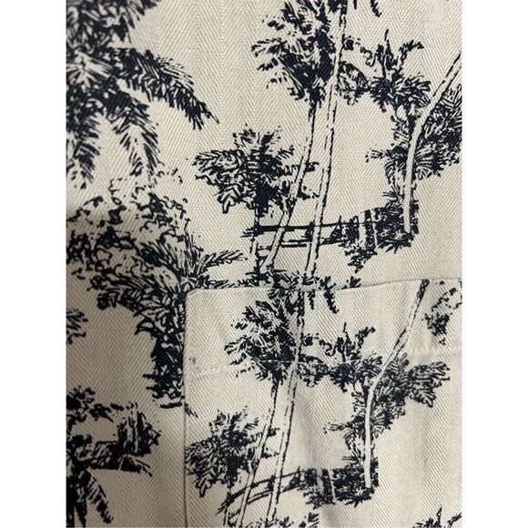 GH Bass Co XXL Silk Tan and Black Tropical Short Sleeve - Picture 4 of 4